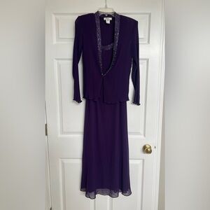 Patra Elegant Mother of Bride/Groom dress. Purple. Two piece